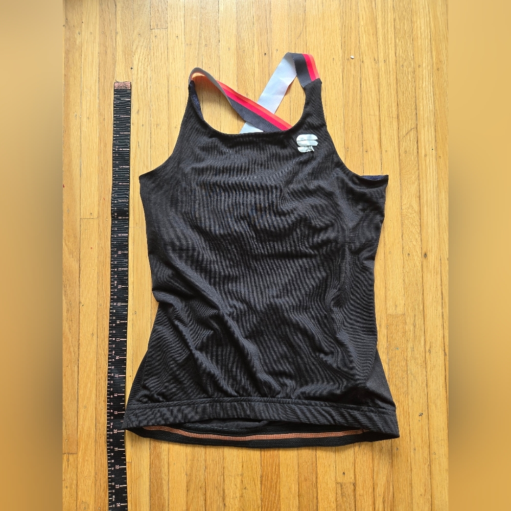 Sportful Womens Black Cycling Tank Top